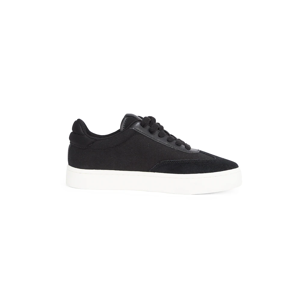 Calvin Klein Jeans Sneaker »CLASSIC CUPSOLE LOW MIX MG WN« Schnürschuh Freizeitschuh Halbschuh mit Logoschriftzug seitlich kaufen zollfrei