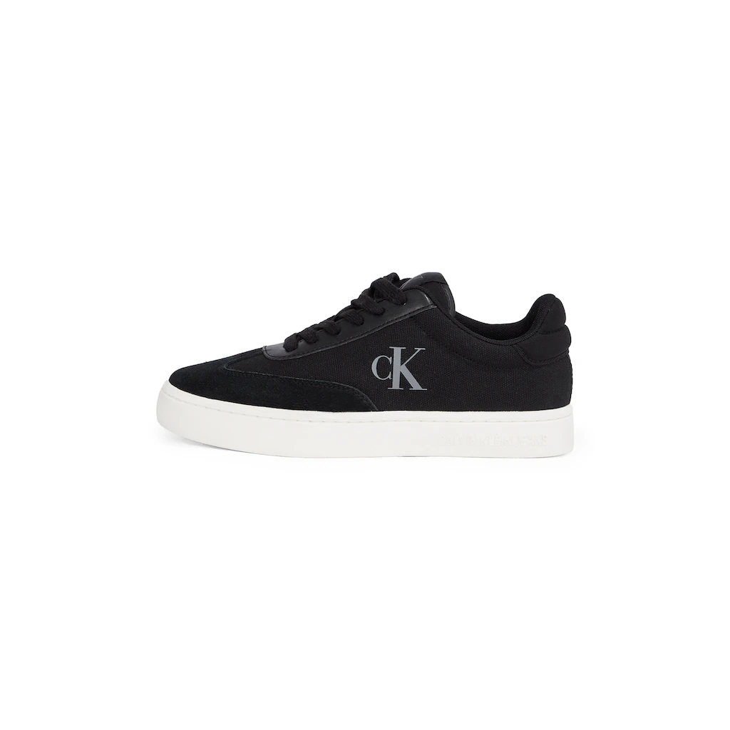 Calvin Klein Jeans Sneaker »CLASSIC CUPSOLE LOW MIX MG WN« Schnürschuh Freizeitschuh Halbschuh mit Logoschriftzug seitlich kaufen zollfrei