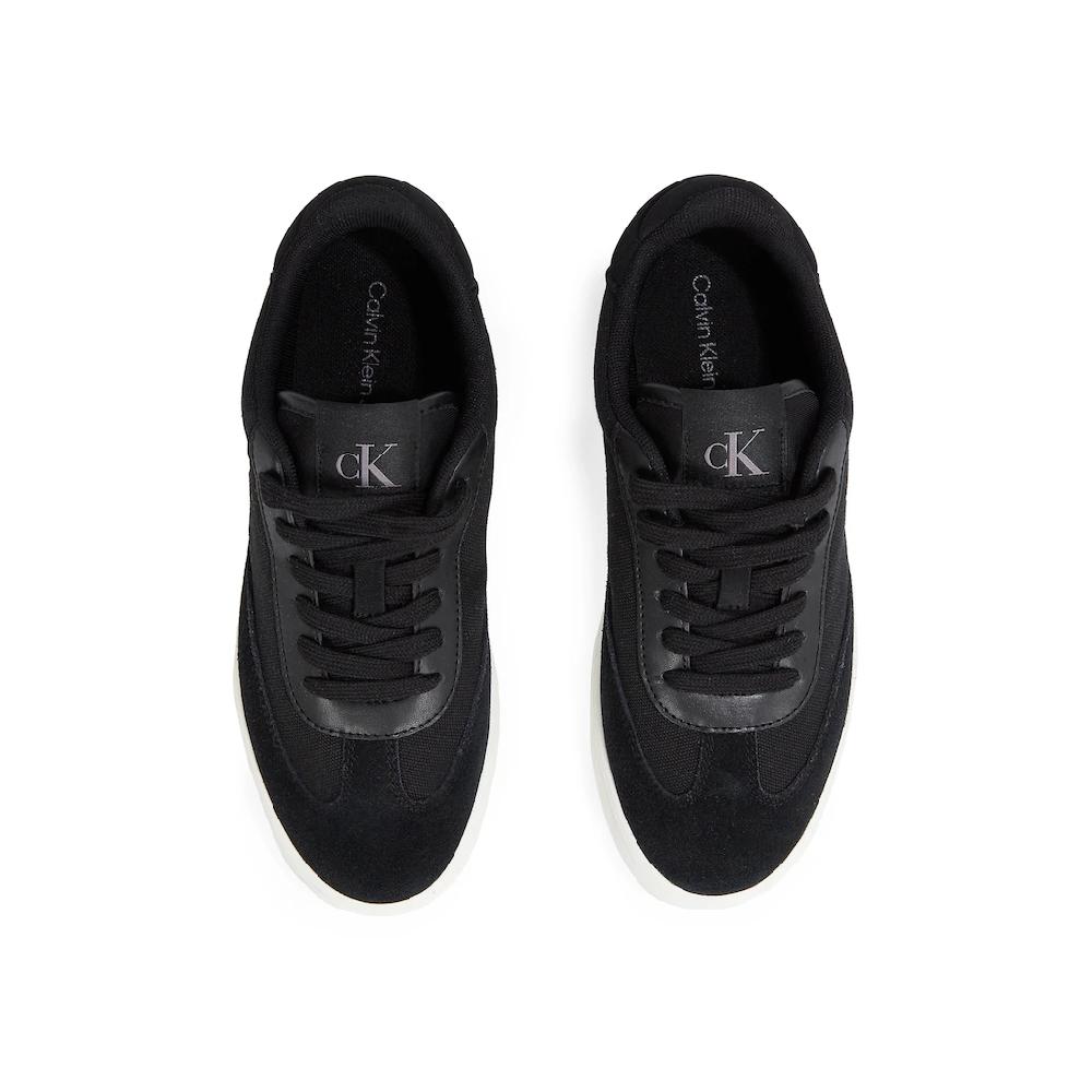 Calvin Klein Jeans Sneaker »CLASSIC CUPSOLE LOW MIX MG WN« Schnürschuh Freizeitschuh Halbschuh mit Logoschriftzug seitlich kaufen zollfrei