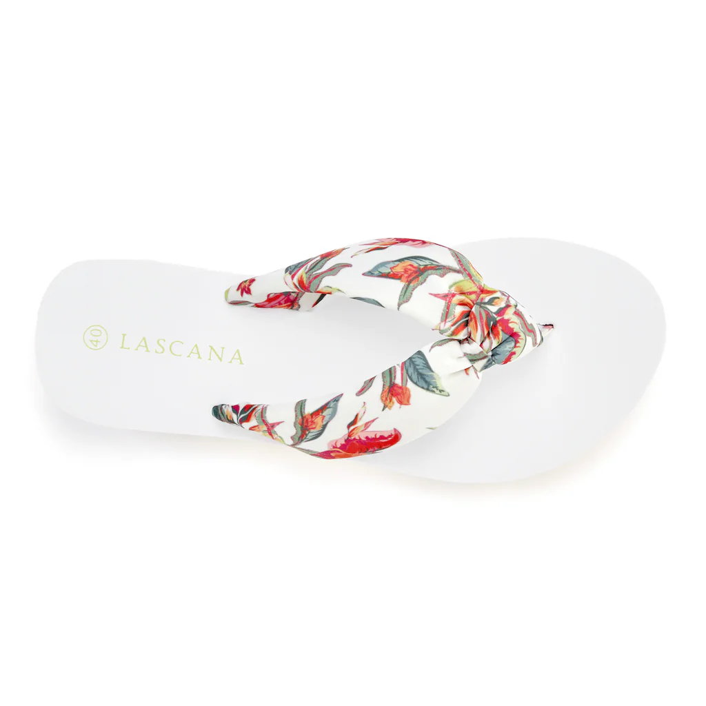 LASCANA Badezehentrenner Sandale Pantolette Badeschuh ultraleicht mit softem Band VEGAN Rabatte dieses Monats