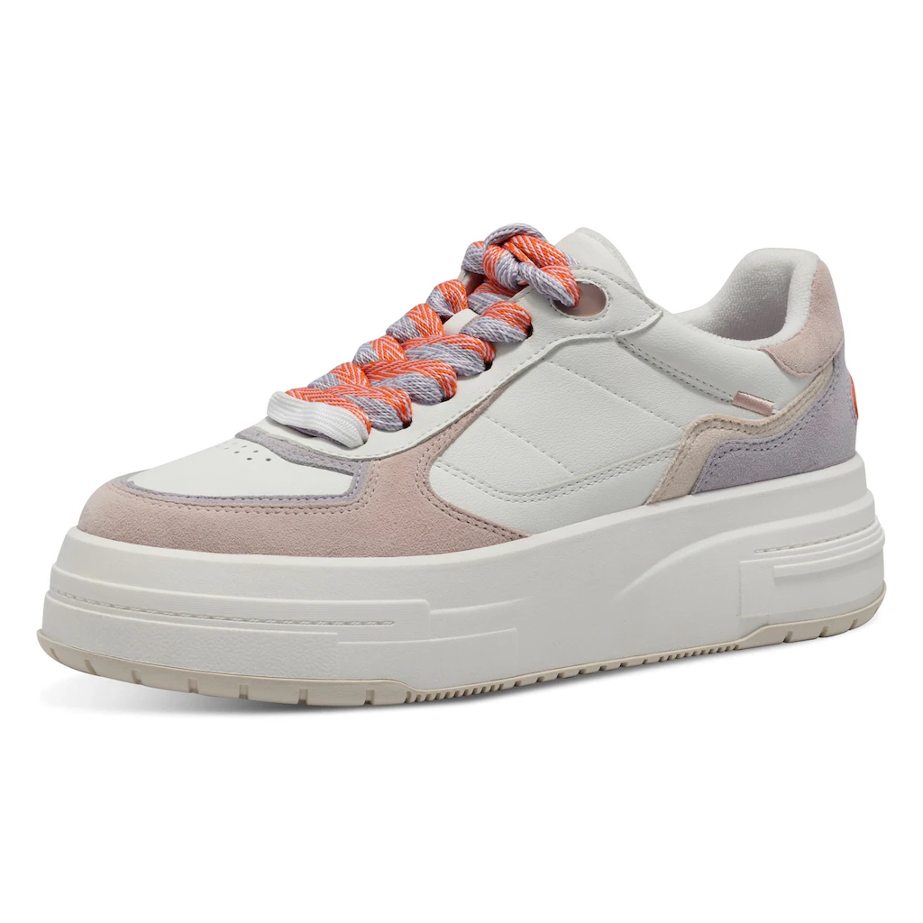 Tamaris Plateausneaker Freizeitschuh Halbschuh Schnürschuh mit gepolstertem Schaftrand online bestellen Sonderangebot