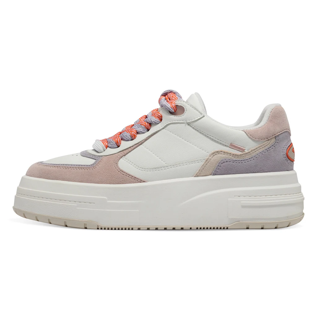 Tamaris Plateausneaker Freizeitschuh Halbschuh Schnürschuh mit gepolstertem Schaftrand online bestellen Sonderangebot