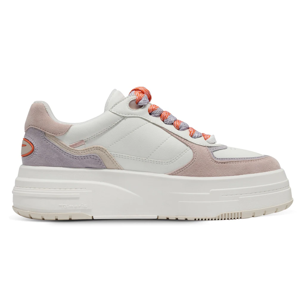 Tamaris Plateausneaker Freizeitschuh Halbschuh Schnürschuh mit gepolstertem Schaftrand online bestellen Sonderangebot