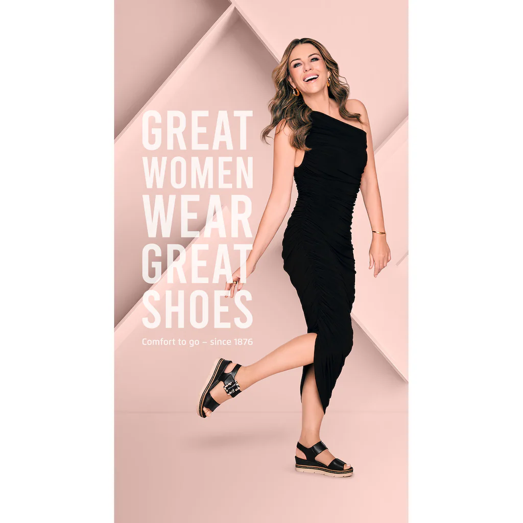 Remonte Keilsandalette »Elisabeth Hurley-Collection« Keilabsatz Riemensandale Sommerschuh auffällige Zierschnalle bestellen Cyber Monday