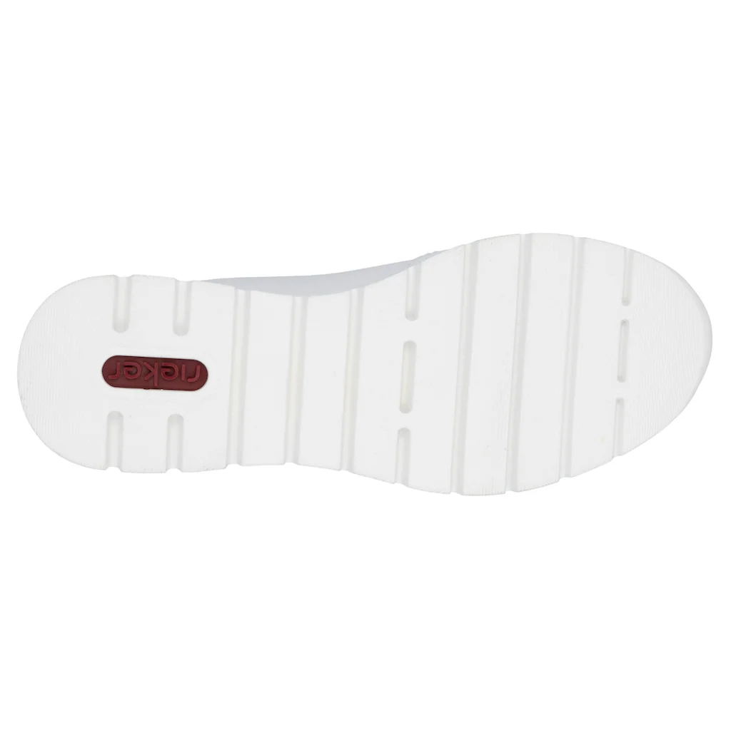 Rieker Keilsneaker Halbschuh Freizeitschuh Schnürschuh Sneaker mit Reißverschluss Bestseller