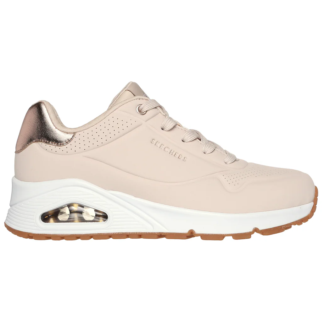Skechers Sneaker »UNO GOLDEN AIR« Freizeitschuh Halbschuh Schnürschuhmit Metallic-Einsatz kaufen Letzte 2 Tage