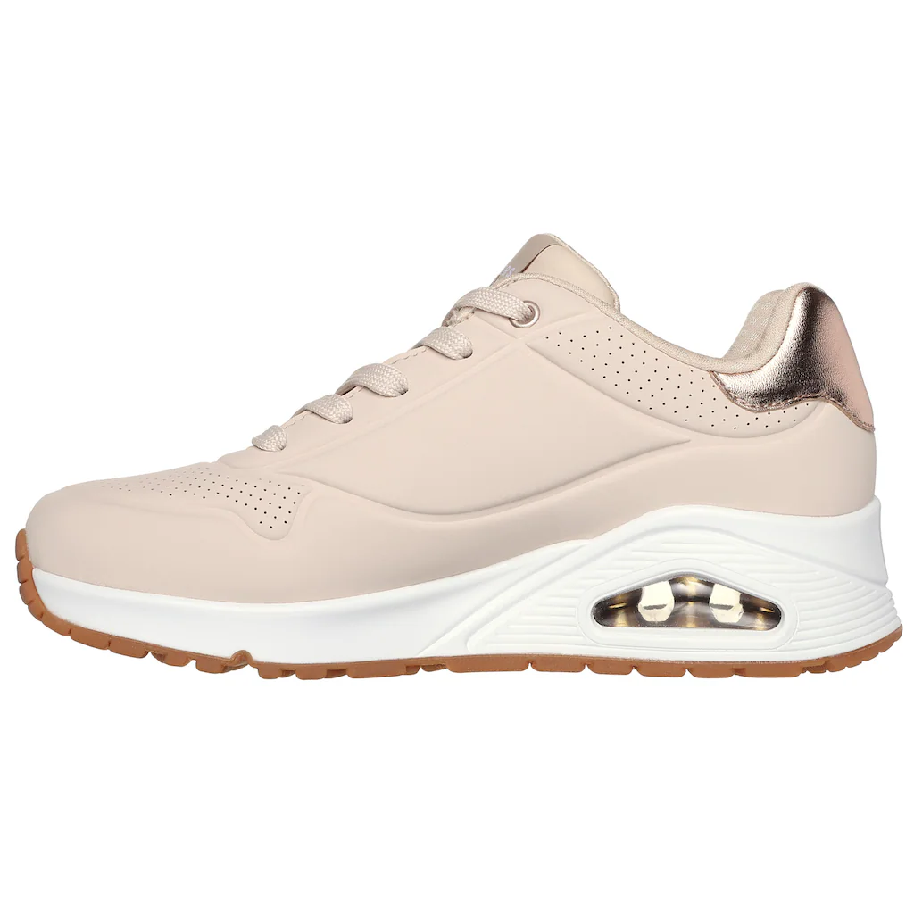 Skechers Sneaker »UNO GOLDEN AIR« Freizeitschuh Halbschuh Schnürschuhmit Metallic-Einsatz kaufen Letzte 2 Tage