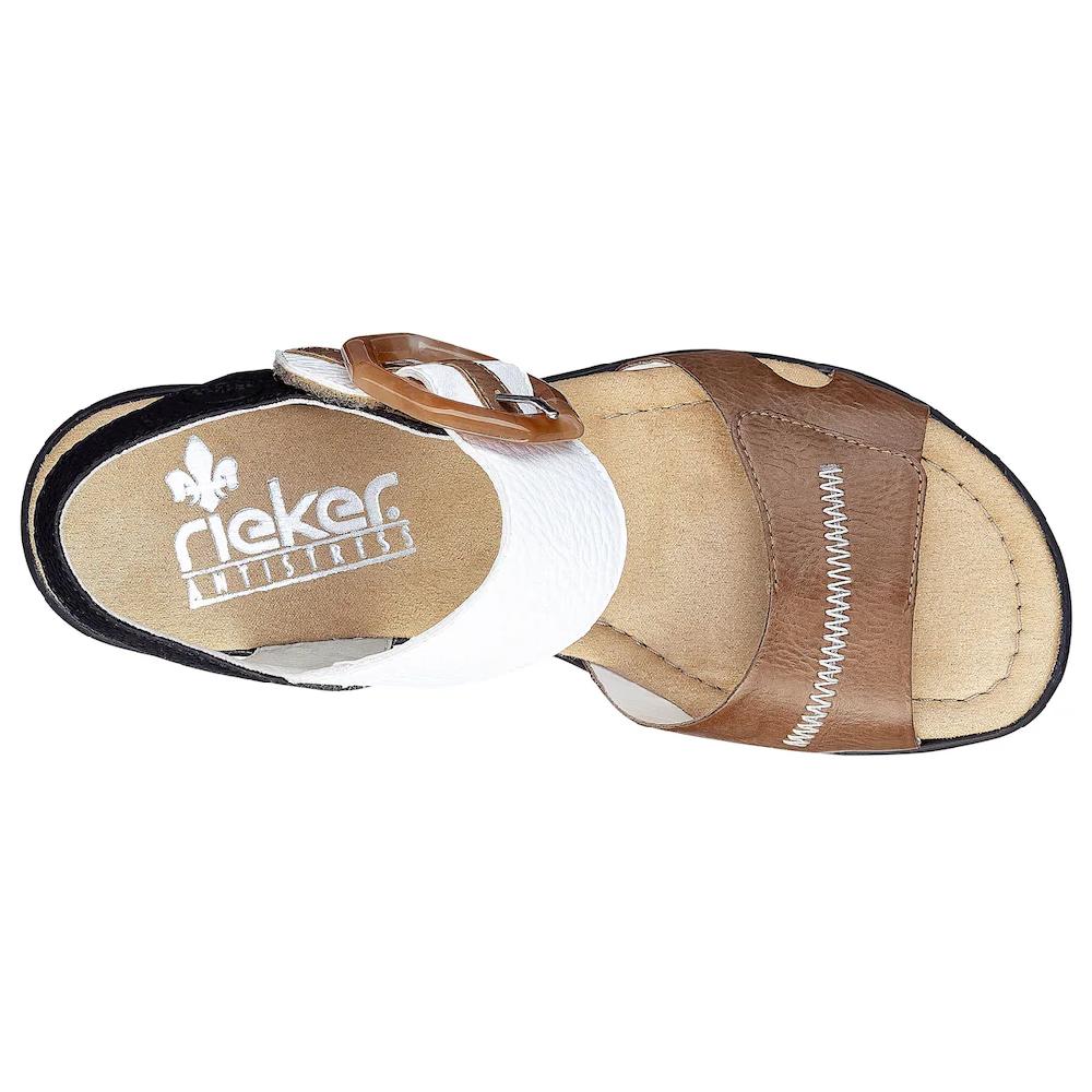 Rieker Sandalette Sommerschuh Sandale Keilabsatz im modischen Look kaufen Sonderangebot der Fabrik
