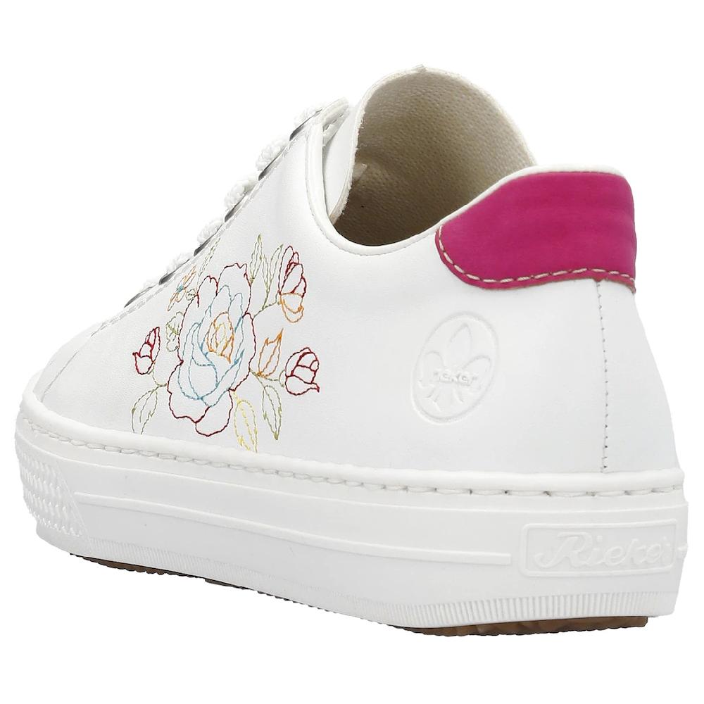 Rieker Sneaker mit seitlicher Blumenstickerei Freizeitschuh Halbschuh Schnürschuh kaufen Riesige Rabatte