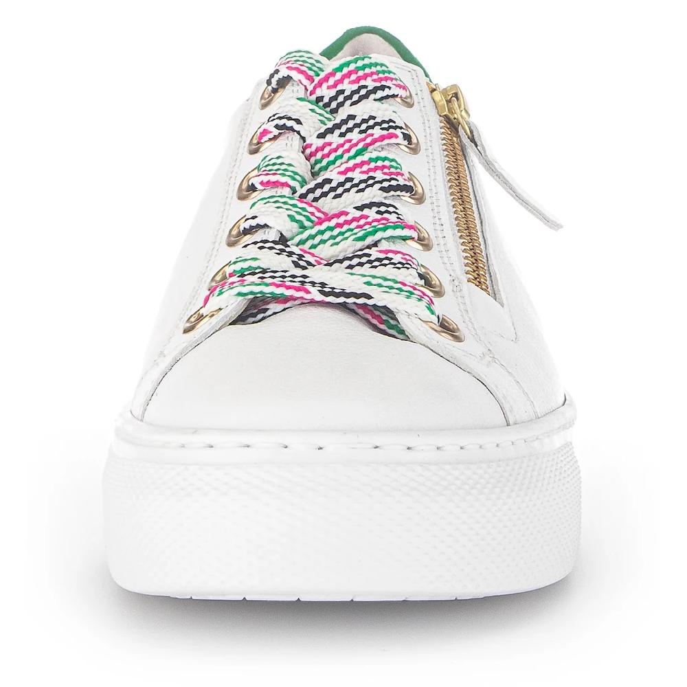 Gabor Plateausneaker »FLORENZ« mit bunten Besätzen Weite G Freizeitschuh Halbschuh Schnürschuh online kaufen Online