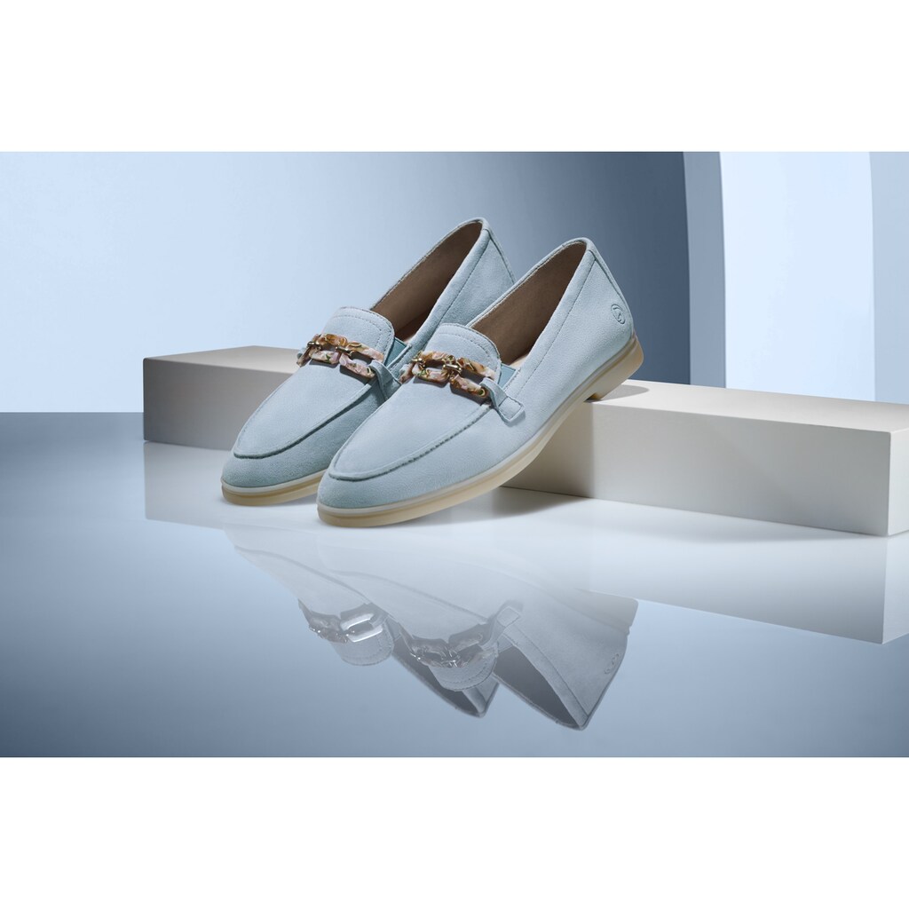 Remonte Loafer »Elisabeth Hurley-Collection« Slipper Halbschuh Businessschuh mit modischer Zierkette online kaufen Outlet